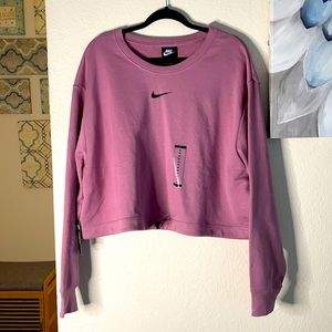 Purple Nike Crop Hoodie
